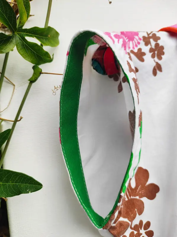 blouse fleurs sauvages & col à pois 🌼💗 blouse fleurs sauvages & col à pois 🌼💗