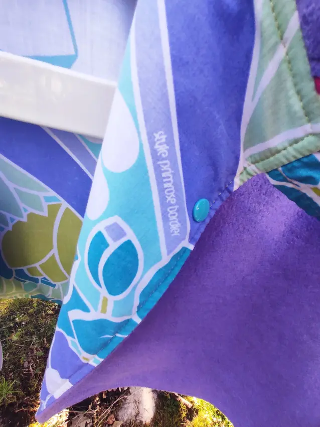 💜 cape épaules réversible en laine et draps vintage descamps 💙 💜 cape épaules réversible en laine et draps vintage descamps 💙