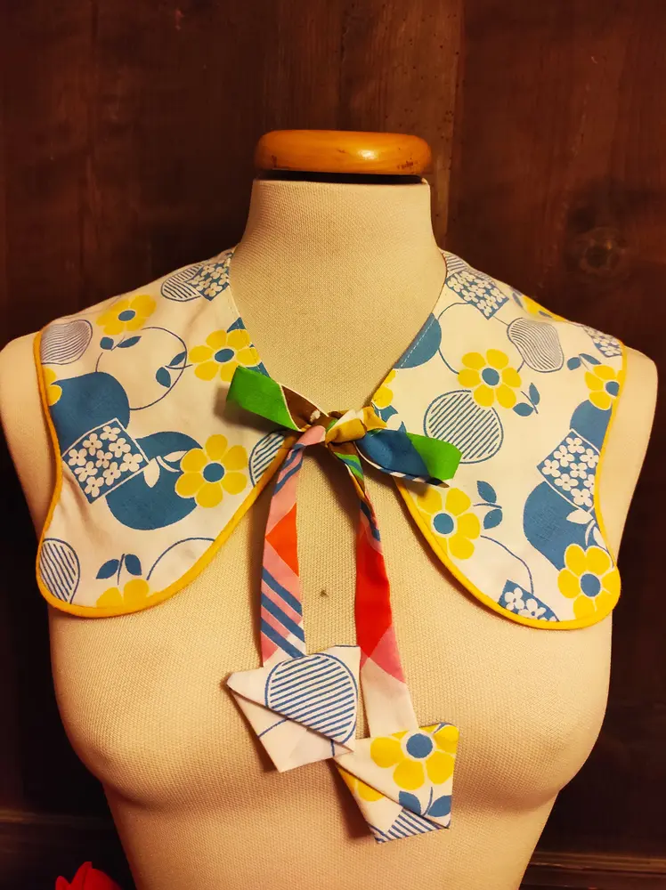 đŒ col rĂ©versible ârĂ©tro pĂ©tillantâ đ đŒ col rĂ©versible ârĂ©tro pĂ©tillantâ đ