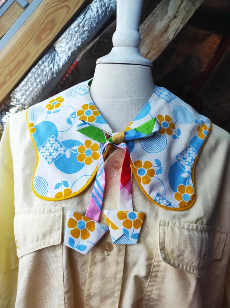 đŒ col rĂ©versible ârĂ©tro pĂ©tillantâ đ đŒ col rĂ©versible ârĂ©tro pĂ©tillantâ đ