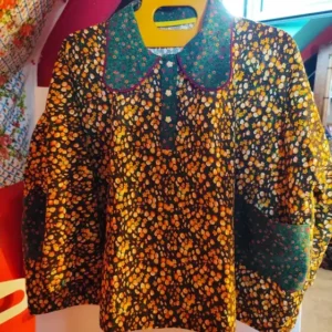 🍂 blouse oversize automnale en tissus vintage 🍂