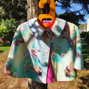 ✨ cape d’épaules réversible – bambi & laine douce ✨