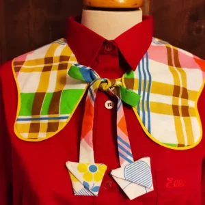 🌼 col réversible “rétro pétillant” 🌈