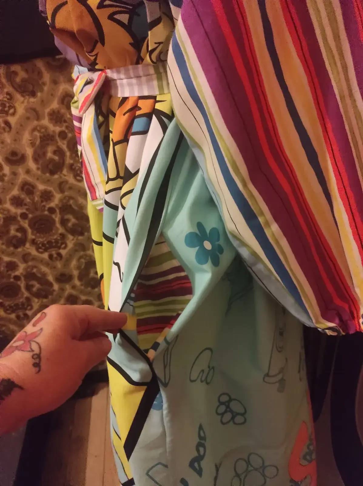 robe upcyclée – pièce unique – esprit pop & vintage robe upcyclée – pièce unique – esprit pop & vintage