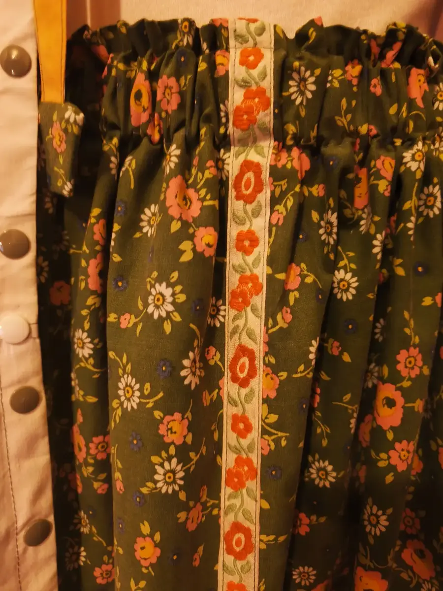 jupe longue upcyclée 70' jupe longue upcyclée 70'