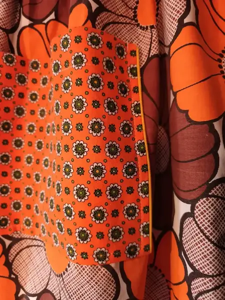 jupe trapeze "jardin rétro" – upcycling & coton vintage jupe trapeze "jardin rétro" – upcycling & coton vintage