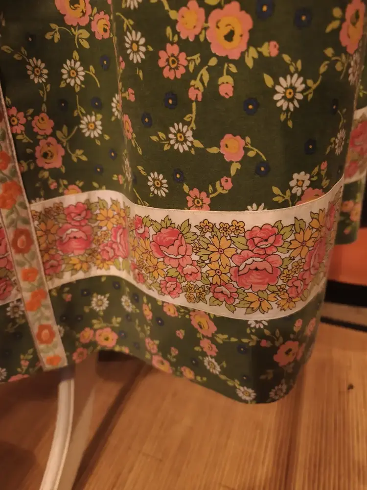 jupe longue upcyclée 70' jupe longue upcyclée 70'