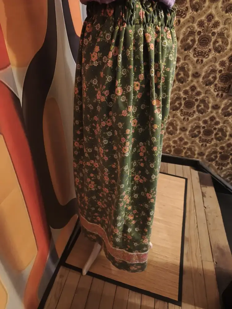 jupe longue upcyclée 70' jupe longue upcyclée 70'